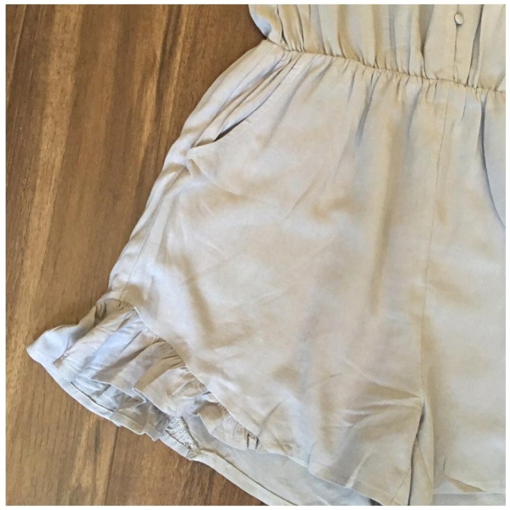 LAST ONE‼HONEY PUNCH UO Boho Slate Lavender Romper - Picture 5 of 6